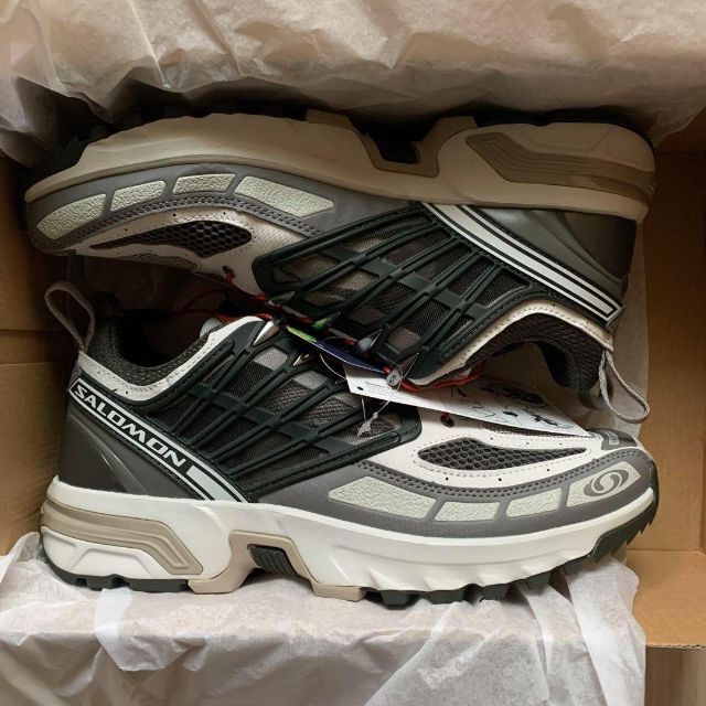 てなグッズや ACS SNEAKERS SALOMON PRO 5-2 グレー 26cm スニーカー