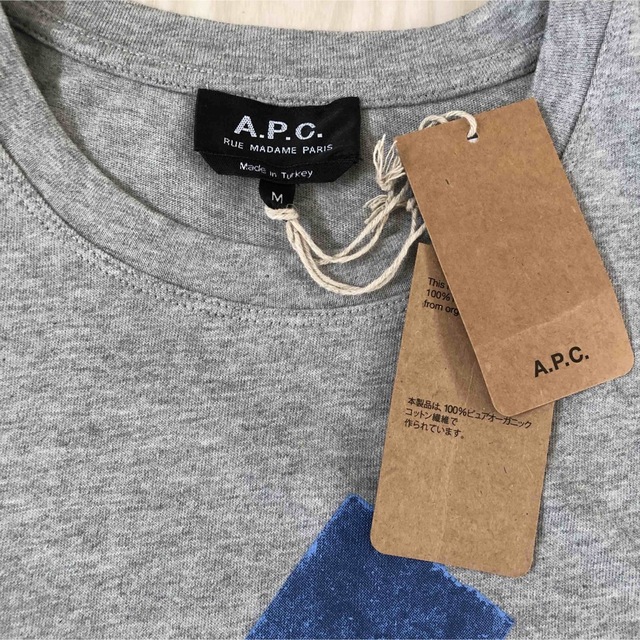 A.P.C   希少A.P.C. アーペーセー Tシャツ ペイントロゴ M SHIBA