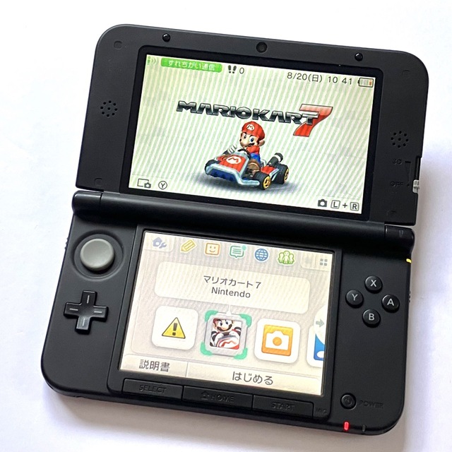 マリオカート2点付き】ニンテンドー3DS LL シルバー×ブラック 本体の