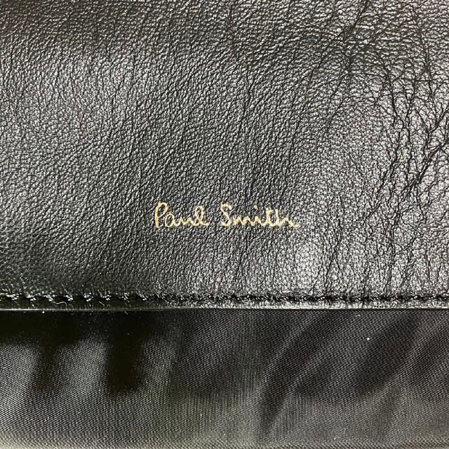 ★Paul Smith★ポールスミス 本皮 マルチストライプ サコッシュ 黒 1