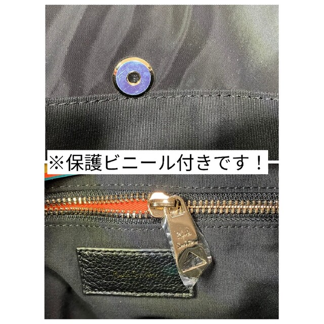 ★Paul Smith★ポールスミス 本皮 マルチストライプ サコッシュ 黒 5