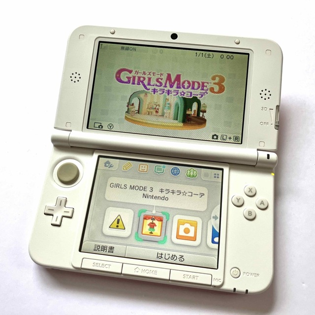 【ジャンク品】ニンテンドー3DS LL本体　ホワイト+ソフト1個