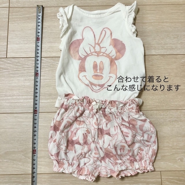 babyGAP(ベビーギャップ)のミニーちゃんセットアップ キッズ/ベビー/マタニティのベビー服(~85cm)(Ｔシャツ)の商品写真