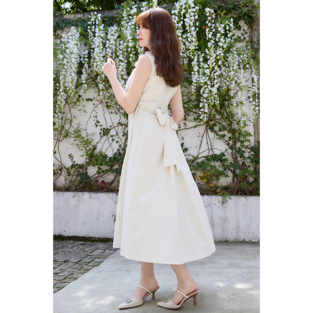 Her lip to(ハーリップトゥ)のクーポン中のみお値下げ♡GraceCotton-Blend Long Dress レディースのワンピース(ロングワンピース/マキシワンピース)の商品写真