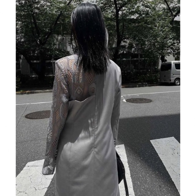 Ameri VINTAGE(アメリヴィンテージ)のAMERI　UND SUIT DOCKING LACE DRESS レディースのワンピース(ロングワンピース/マキシワンピース)の商品写真