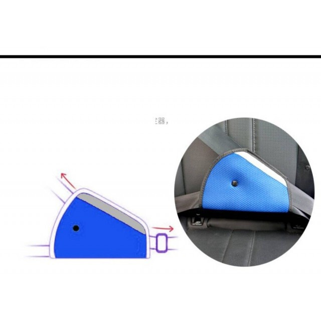 シートベルトカバー　2個セット　紫色　グレー　パッド　サポート　子供用　キッズ キッズ/ベビー/マタニティの外出/移動用品(自動車用チャイルドシートカバー)の商品写真