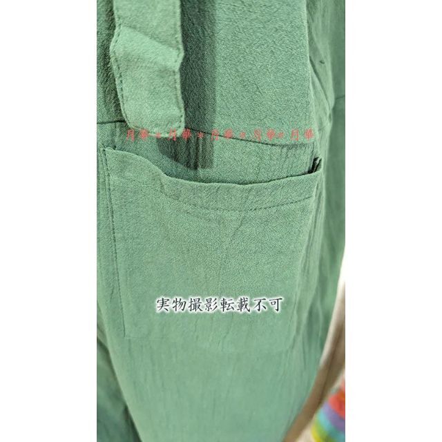 XXL 3L グリーン オーバーオール サロペット オールインワン l367 レディースのパンツ(サロペット/オーバーオール)の商品写真