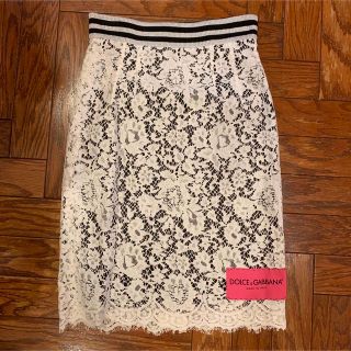 ドルチェ&ガッバーナ(DOLCE&GABBANA) レーススカート ひざ丈スカートの