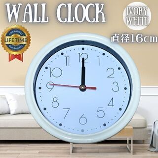 壁掛け時計 白 時計 壁掛け おしゃれ かわいい シンプル 北欧 アンティークw(掛時計/柱時計)