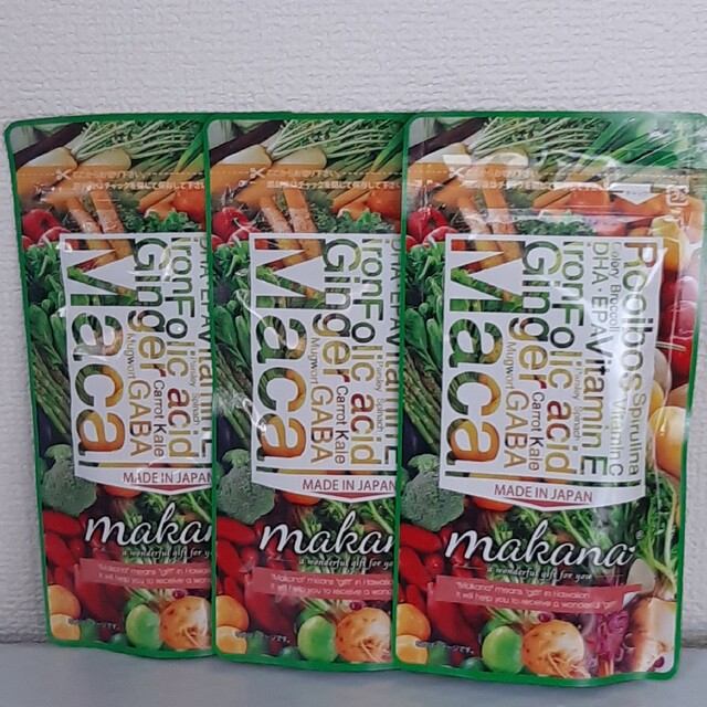 マカナ　makana 葉酸サプリ　120粒×3袋食品/飲料/酒