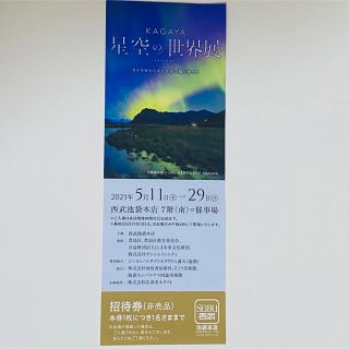 星空の世界展　招待券(その他)