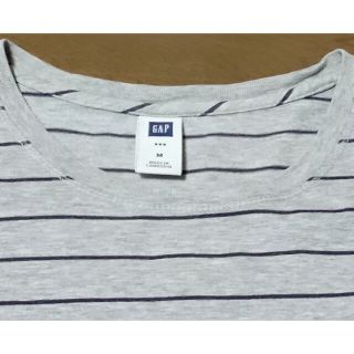 ギャップ(GAP)のGAP メンズ Ｔシャツ グレーボーダーM〜 L(Tシャツ/カットソー(七分/長袖))