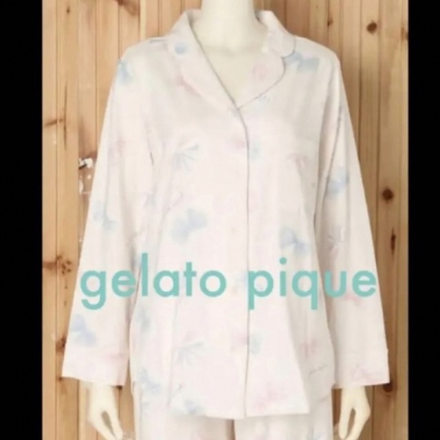 gelato pique(ジェラートピケ)の【新品】gelato pique リボンモチーフ パジャマ【ジェラートピケ】 レディースのルームウェア/パジャマ(パジャマ)の商品写真