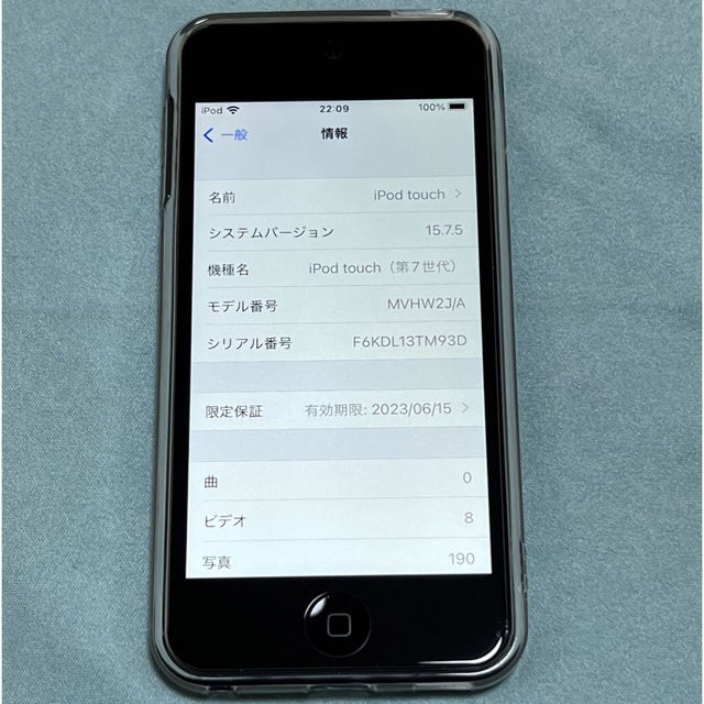 iPod touch (第6世代) 128GB スペースグレイ　ジャンク