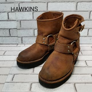 ホーキンス(HAWKINS)の【HAWKINS】ホーキンス　ショートエンジニアリングブーツ　レザー(ブーツ)