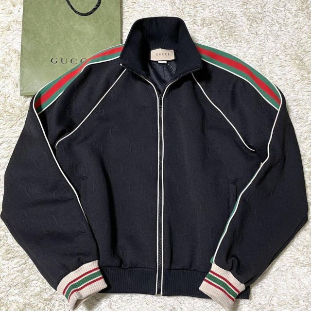 正規代理店 Gucci - GUCCI ジャージー ジャガード ジップジャケット
