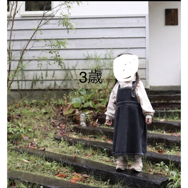 デニムワンピース　韓国子供服 キッズ/ベビー/マタニティのキッズ服女の子用(90cm~)(ワンピース)の商品写真