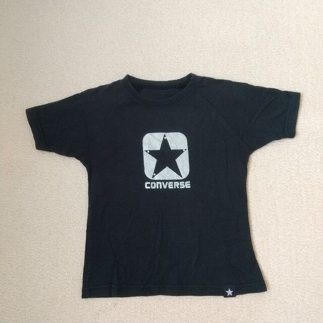 CONVERSE(コンバース)のコンバースTシャツ黒 140cm キッズ/ベビー/マタニティのキッズ服男の子用(90cm~)(Tシャツ/カットソー)の商品写真