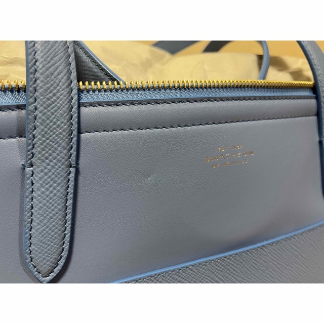Smythson - Smythson パナマレザートートバッグ ナイルブルーの通販 by
