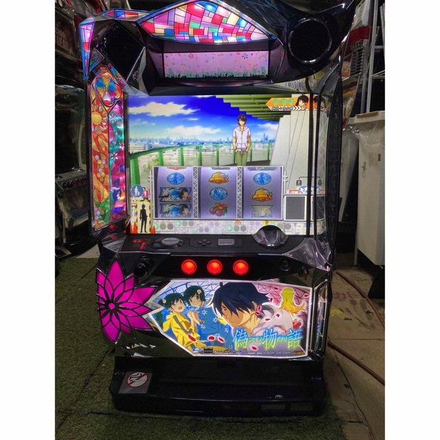 即納安い ヤフオク! - 実機 税込 パチスロ 偽物語 コイン不要機付 オプ