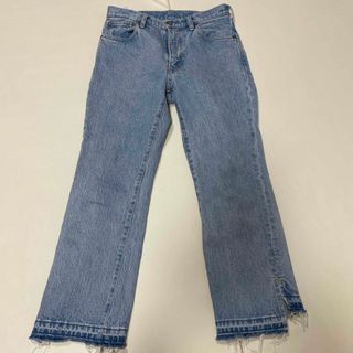 スピックアンドスパン(Spick & Span)のSpickandSpan 5 1/2 FLARE-LINE CROP DENIM(デニム/ジーンズ)