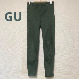 ジーユー(GU)の2777 GU カジュアルパンツ ストレッチパンツ スキニー カーキ 伸縮性あり(カジュアルパンツ)