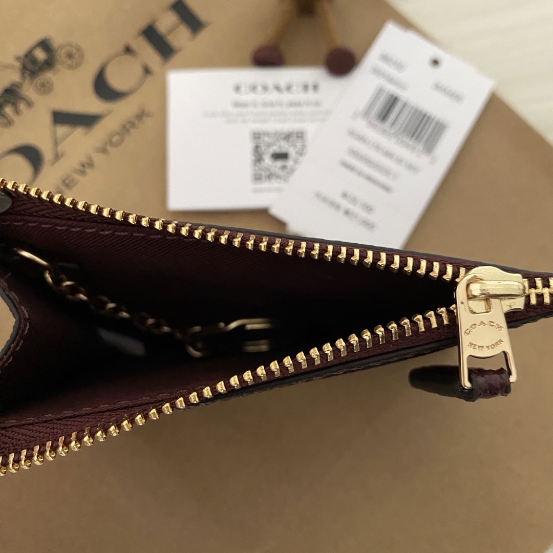 ★超最新作‼︎新品 COACH コーチ 折り財布 ライトブルー