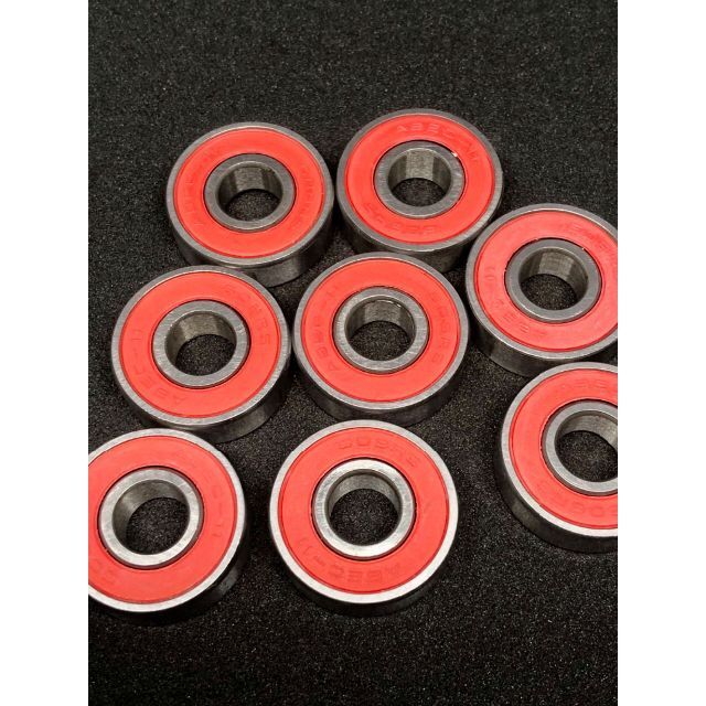 ウィール（70*51mm 80A）・ベアリング(ABEC-11、RED)セット スポーツ/アウトドアのスポーツ/アウトドア その他(スケートボード)の商品写真