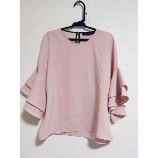 ザラ(ZARA)のZARA 袖フリルブラウス(シャツ/ブラウス(長袖/七分))