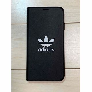 アディダス(adidas)のアディダス iPhone Xs Max トレフォイル 手帳型 ブラック(iPhoneケース)