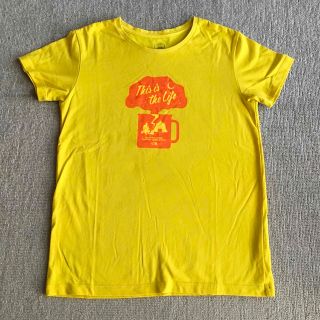 ザノースフェイス(THE NORTH FACE)の美品★ザノースフェイス★プリントTシャツ★イエロー★ビタミンカラーT★ロゴT★M(Tシャツ(半袖/袖なし))