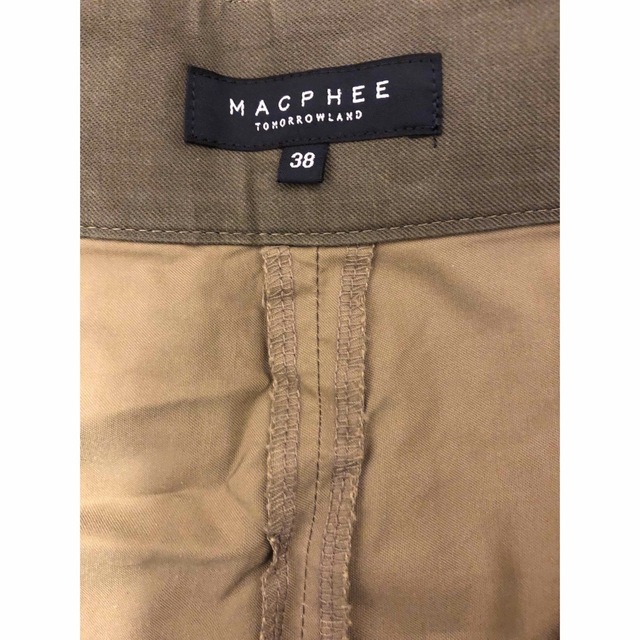 MACPHEE(マカフィー)の【MACPHEE】ナイロンコットンクロップドワイドパンツ/カーキ/38 レディースのパンツ(クロップドパンツ)の商品写真