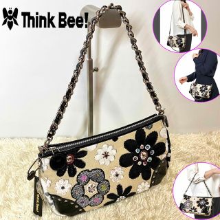 美品 シンクビー Think Bee マーガレット2 2wayショルダーバッグ