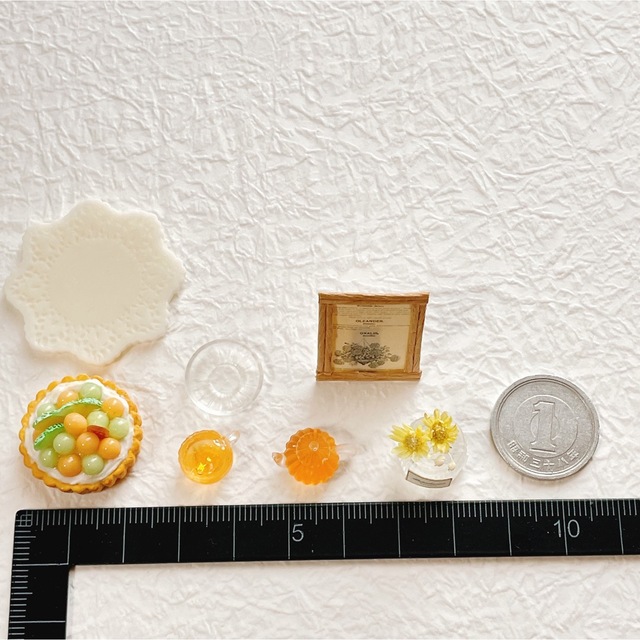 【受注生産】メロンタルトのティーセット ミニチュアスイーツ