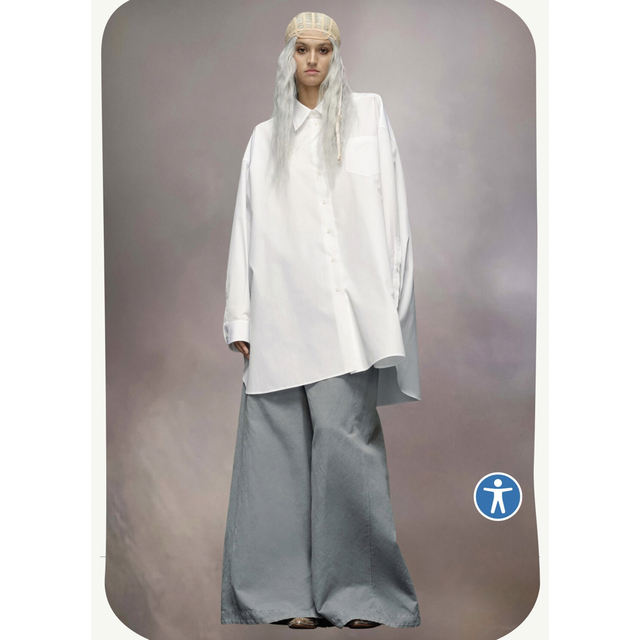 maison margiela 23ss oversize long shirt