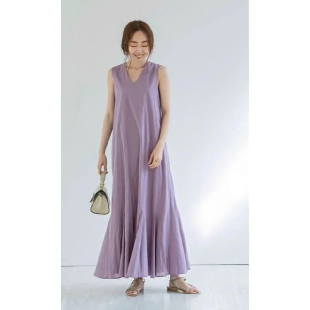 MARIHA - 美品 MARIHA 夏の月影のドレス フレアワンピース パープルの