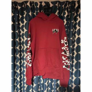 AMIRI - amiri プルオーバーパーカー バックハート レッドの通販 by
