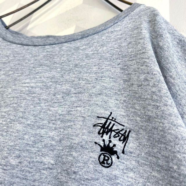 STUSSY - 【レア】80s オールド ステューシー 黒タグUSA製 刺繍ロゴ T