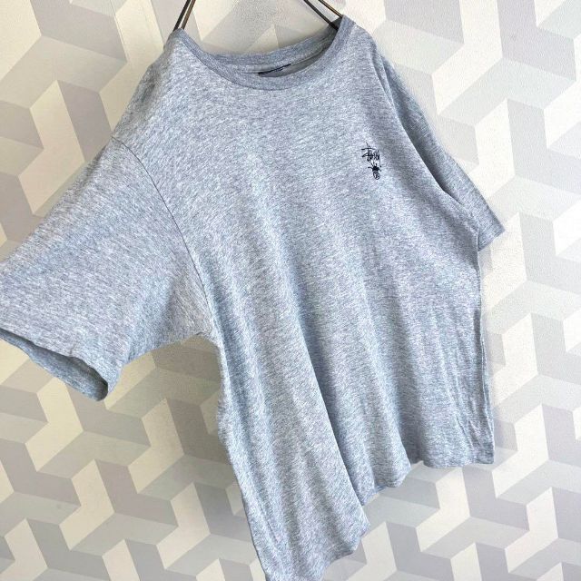 STUSSY - 【レア】80s オールド ステューシー 黒タグUSA製 刺繍ロゴ T