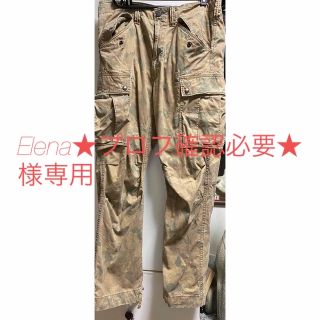 ダブルアールエル(RRL)のRRL キャモ コットン ブレンド カーゴパンツ カモフラ(ワークパンツ/カーゴパンツ)