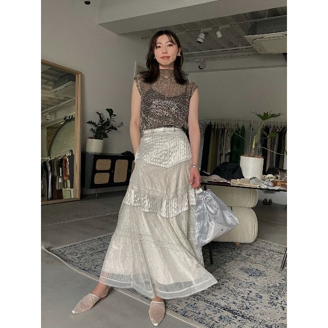 ロングスカートSTRATUM LACE SKIRT アメリヴィンテージ