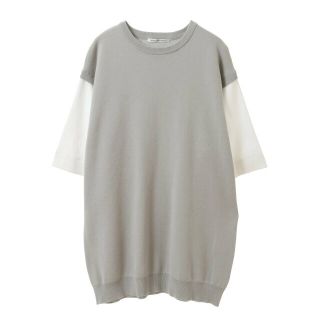 メンズメルローズ(MEN'S MELROSE)の【杢グレー】ニットコンビフェイクレイヤードTシャツ(その他)