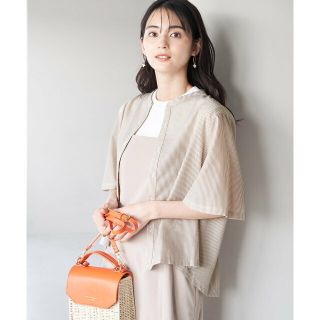 ロペピクニック(Rope' Picnic)の【ベージュ（27）】洗える/セットアップ対応/バックギャザーストライプブラウス(シャツ/ブラウス(長袖/七分))