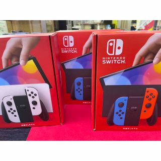 ニンテンドースイッチ(Nintendo Switch)の【3台セット】新品 未使用 ニンテンドースイッチ 有機ELモデル (携帯用ゲーム機本体)