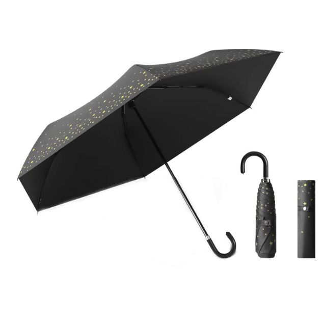 【色: ブラック】Masinca 日傘 折りたたみ傘 レディース 超軽量 185