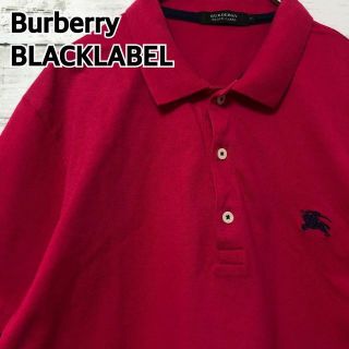 バーバリーブラックレーベル(BURBERRY BLACK LABEL)のバーバリーブラックレーベル 半袖ポロシャツ ホース刺繍ロゴ サイズ3usm06(ポロシャツ)