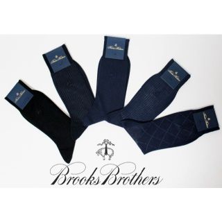 ブルックスブラザース(Brooks Brothers)の新品 ブルックスブラザーズ お洒落ビジネスハイソックス靴下 ５足セット 25cm(ソックス)