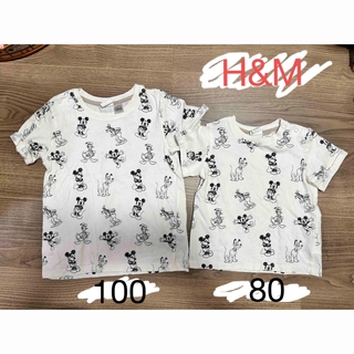 エイチアンドエム(H&M)のエイチアンドエム ミッキー Tシャツ 80 104(Ｔシャツ)