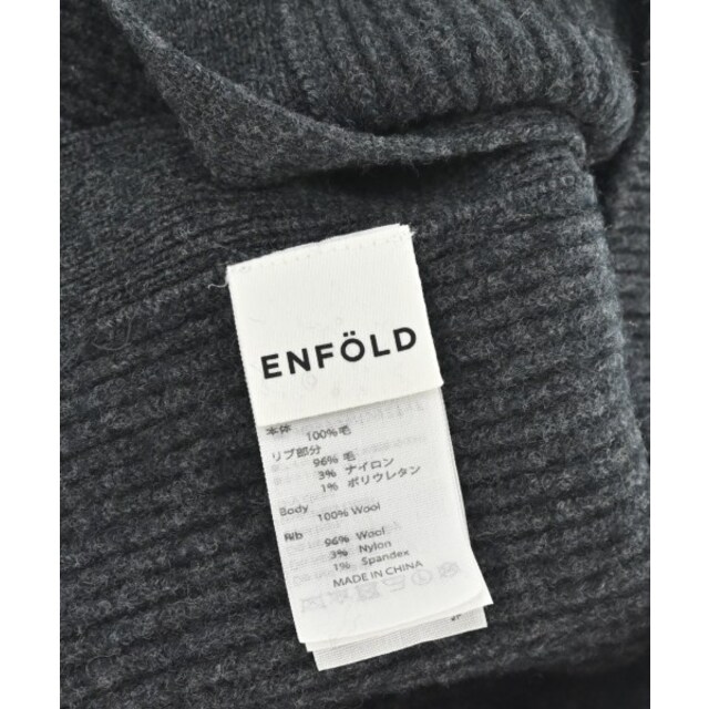 ENFOLD(エンフォルド)のENFOLD エンフォルド マフラー 38 チャコールグレー系 【古着】【中古】 レディースのファッション小物(マフラー/ショール)の商品写真
