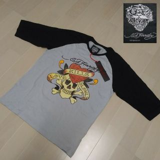 エドハーディー(Ed Hardy)の◆新品◆【Ed Hardy】エドハーディー ラグラン 七分袖 Tシャツ ラブキル(Tシャツ/カットソー(七分/長袖))